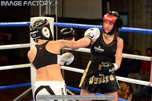 2013-11-16 Vigevano - Born to Fight 1774 Samantha Celestino-Beatrice Porcheddu - Low Kick